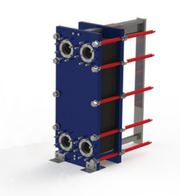 Máy trao đổi nhiệt tấm gasket bán hàn nước đến không khí với thiết kế nhà máy