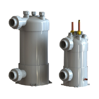 Máy làm mát bể cá chất lượng cao, dây chuyền làm mát, trao đổi nhiệt Titanium PVC Shell cho nuôi trồng thủy sản