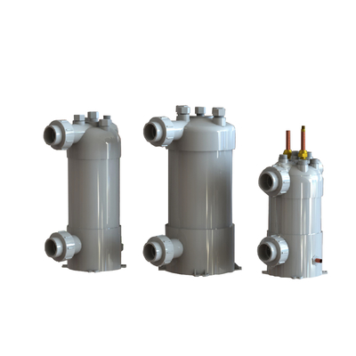 Tùy chỉnh Titanium cuộn trao đổi nhiệt máy bơm nhiệt nước sưởi ấm hồ bơi máy sưởi cho hồ bơi