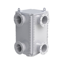 Bộ trao đổi nhiệt dạng tấm hàn hoàn toàn Bộ trao đổi nhiệt Compabloc để sưởi ấm và làm mát dầu