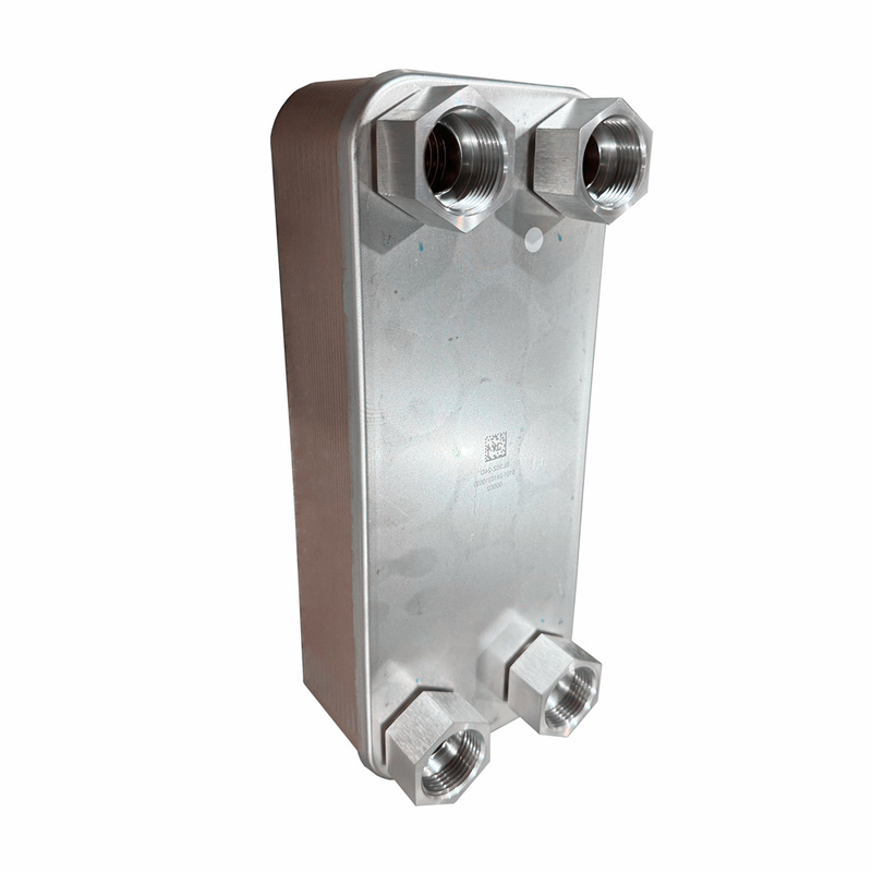 Hiệu suất truyền nhiệt cao Stainless Steel Brazed Plate Heat Exchanger cho máy lạnh HVAC Lỏng đến nước làm mát